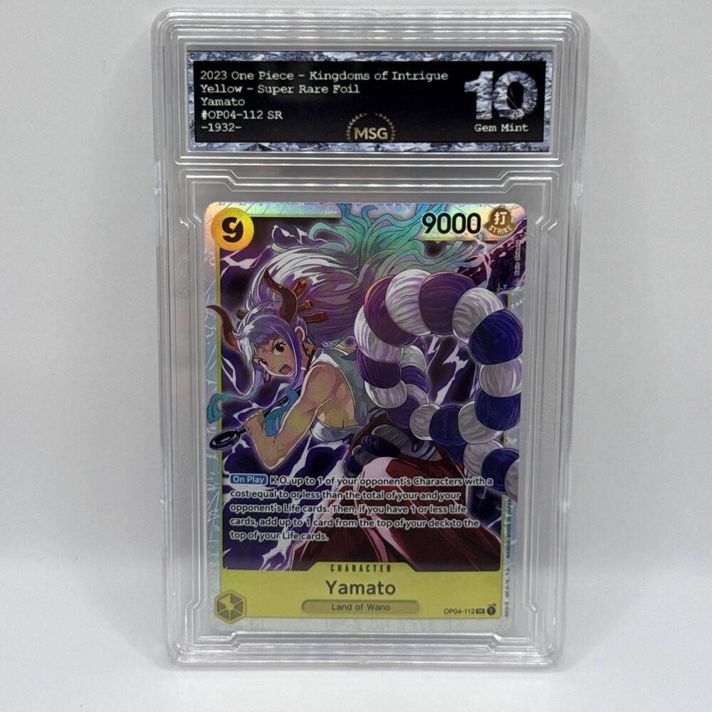 Yamato OP04-112 Kingdoms of Intrigue Super Rare Foil One Piece Graded 10 Gem